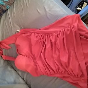 Ruby ribbon swim suit